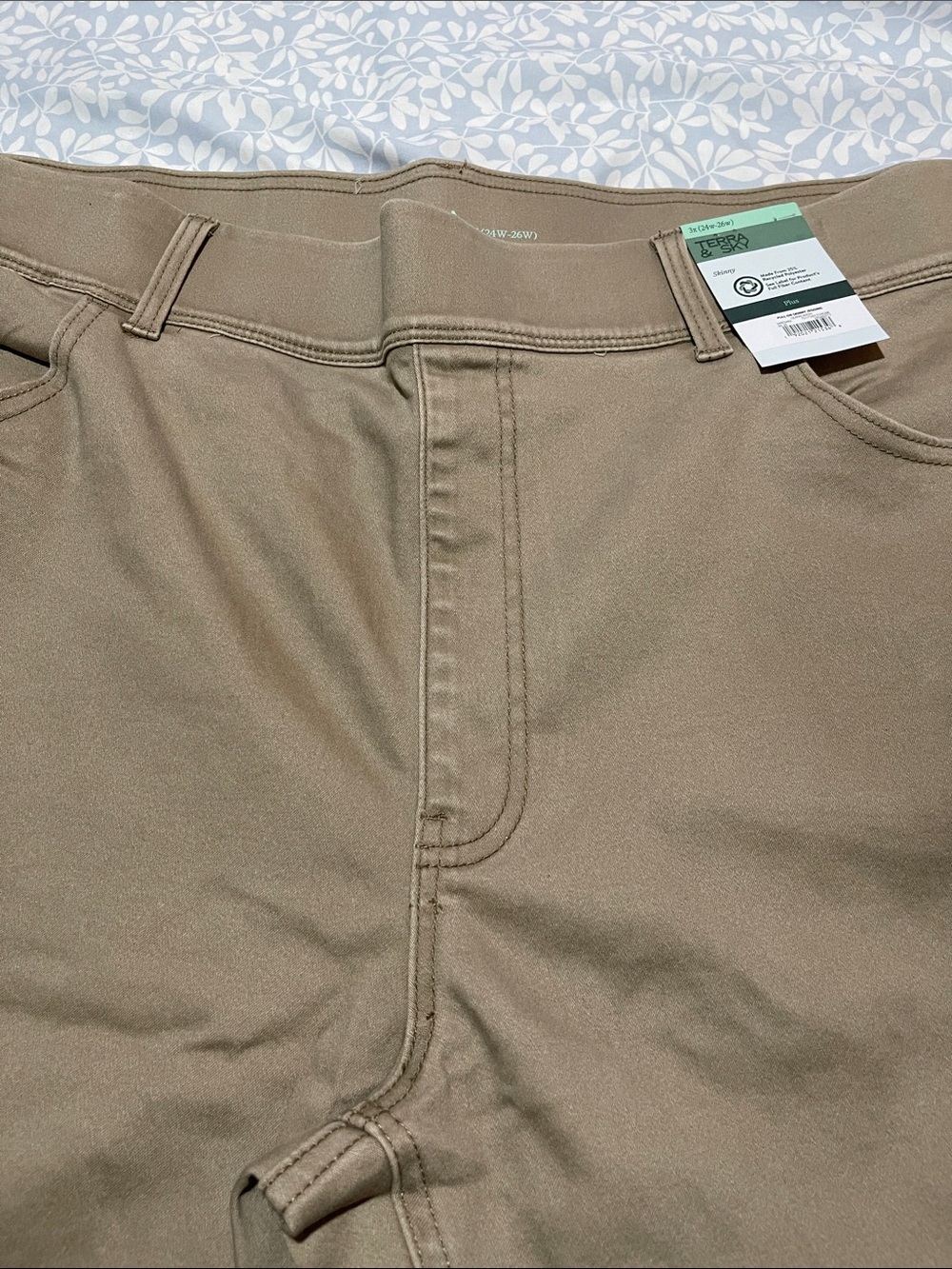 Terra & Sky beige Skinny Pants